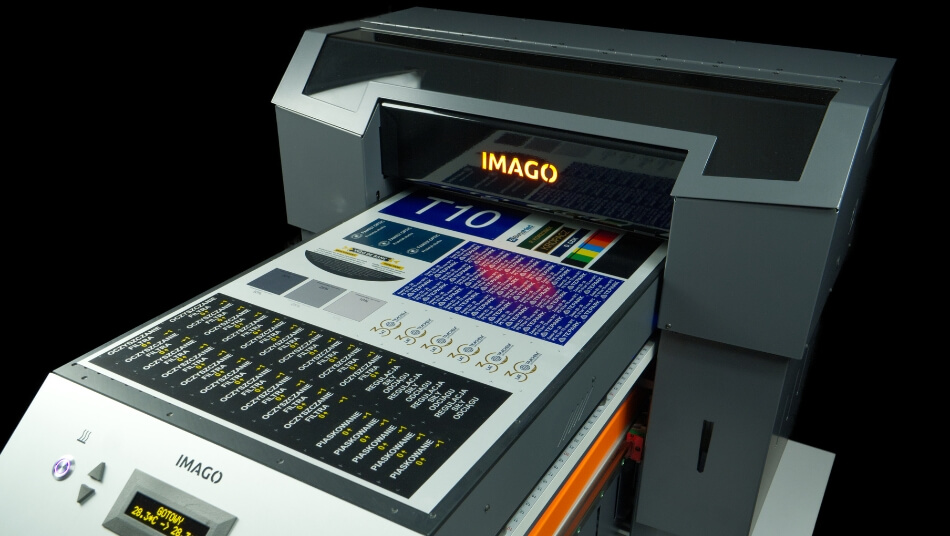 Printer for nameplates from IMAGO